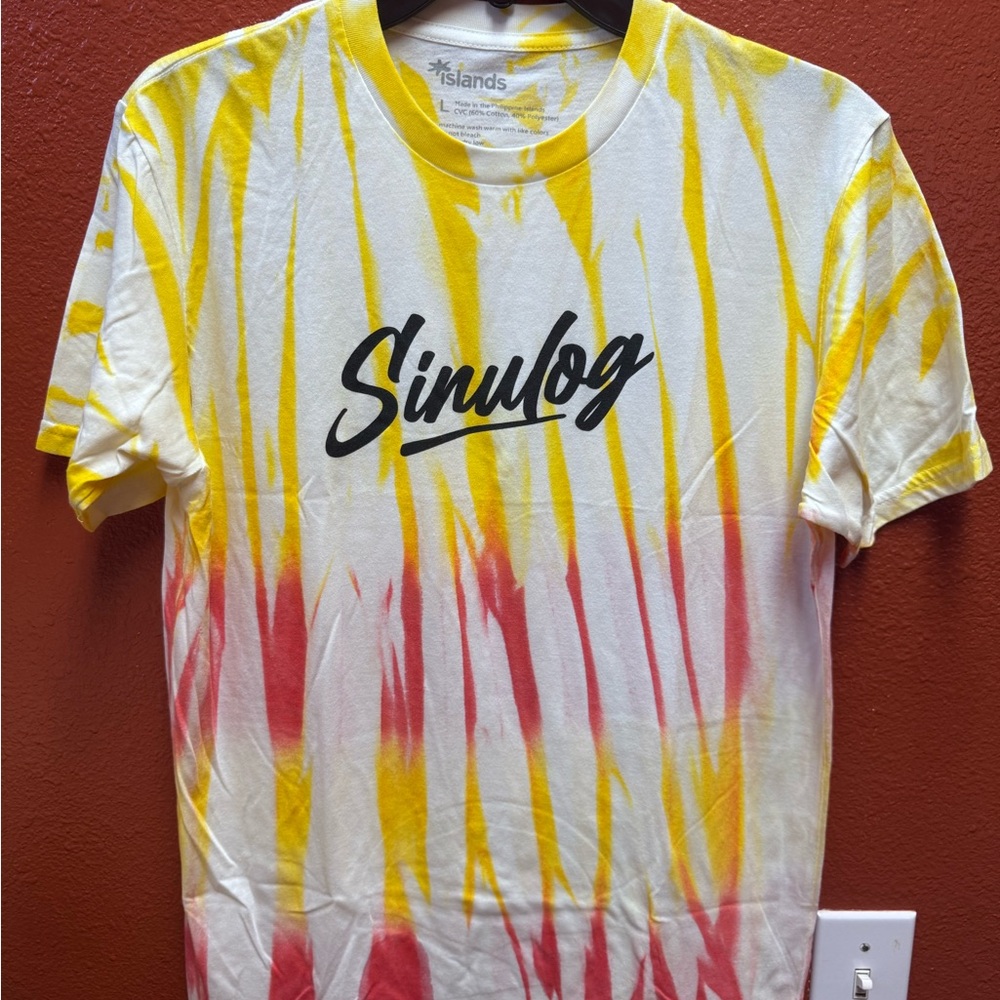 Tie-Dye Short Sleeve Tee - Yellow and Red